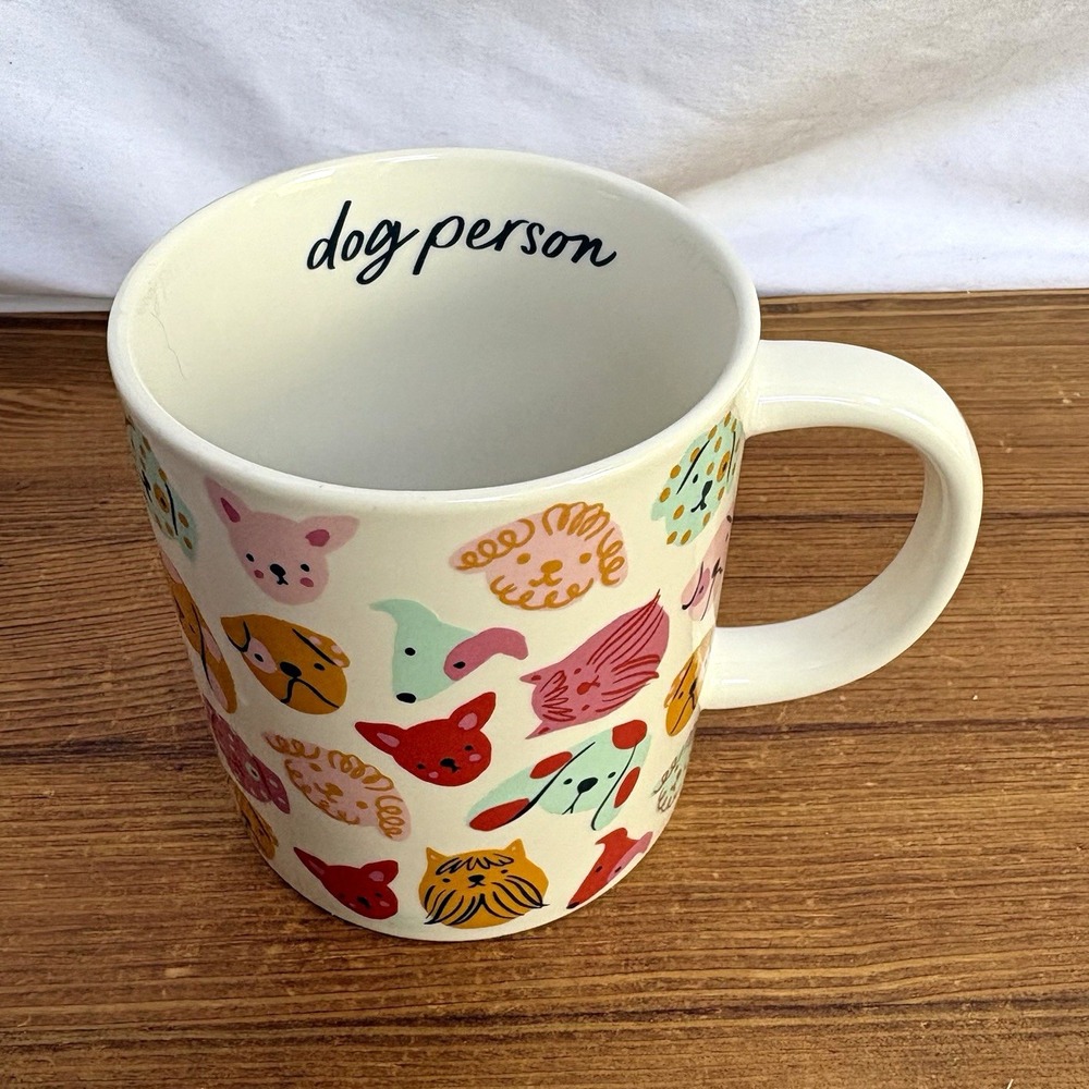 Parker Lane Dog Person Stoneware Coffee Mug Dogs White Multicolor